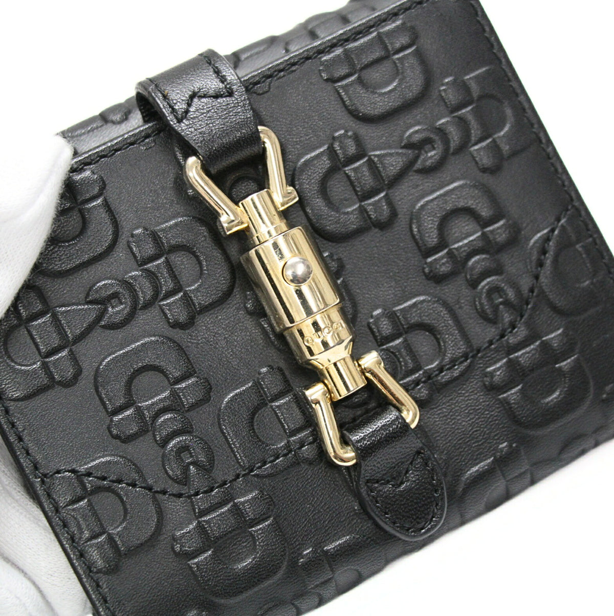GUCCI Jackie Leather Bi-fold Wallet