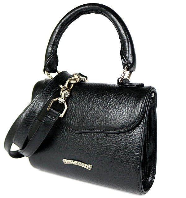 CHROME HEARTS DOG ADAMS BS Flare Leather SV925 Black
