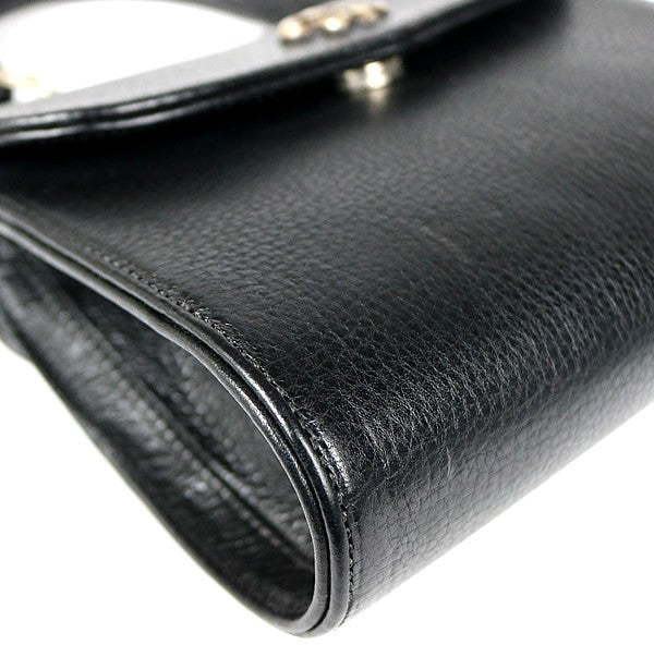 CHROME HEARTS DOG ADAMS BS Flare Leather SV925 Black