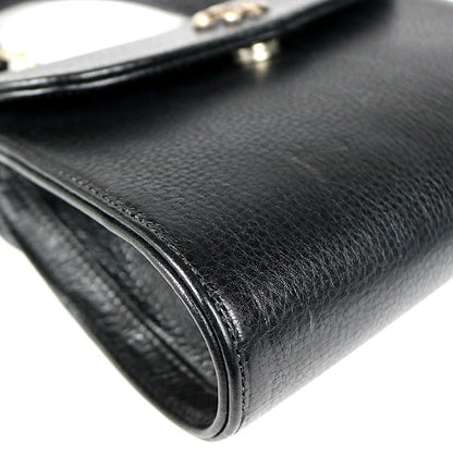 CHROME HEARTS DOG ADAMS BS Flare Leather SV925 Black