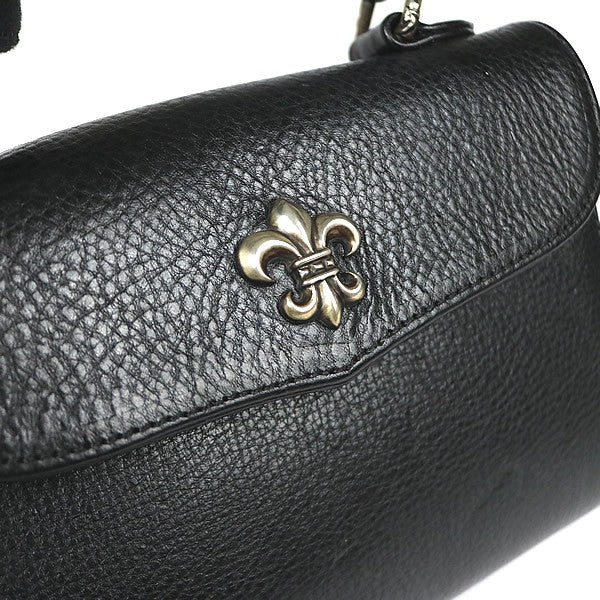 CHROME HEARTS DOG ADAMS BS Flare Leather SV925 Black