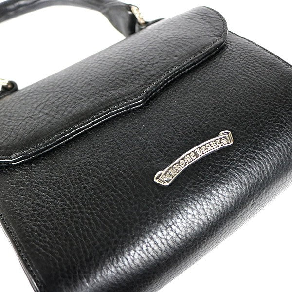 CHROME HEARTS DOG ADAMS BS Flare Leather SV925 Black