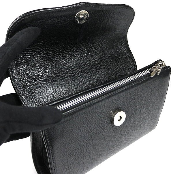 CHROME HEARTS DOG ADAMS BS Flare Leather SV925 Black
