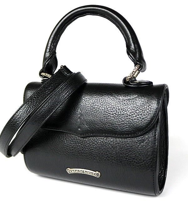 CHROME HEARTS DOG ADAMS BS Flare Leather SV925 Black