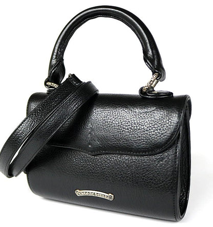 CHROME HEARTS DOG ADAMS BS Flare Leather SV925 Black