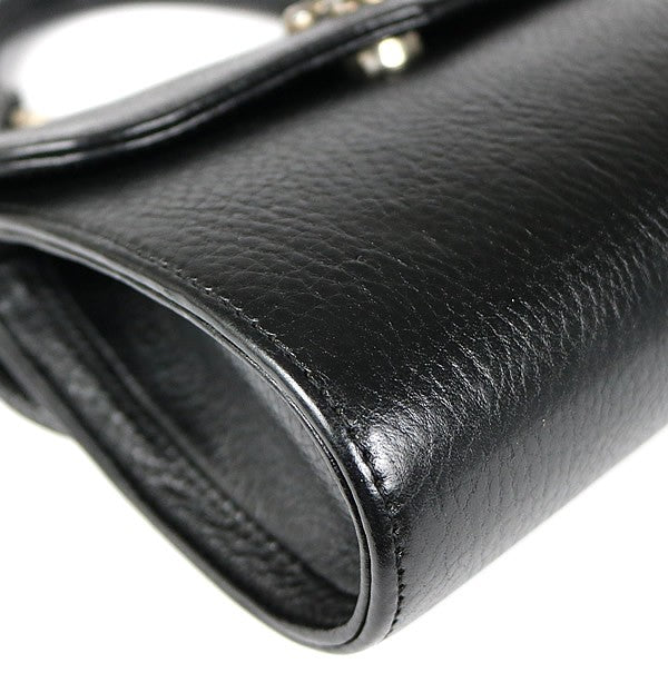 CHROME HEARTS DOG ADAMS BS Flare Leather SV925 Black