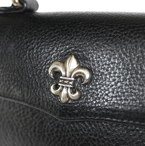 CHROME HEARTS DOG ADAMS BS Flare Leather SV925 Black