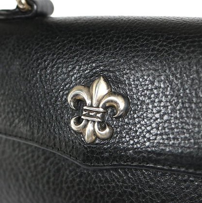 CHROME HEARTS DOG ADAMS BS Flare Leather SV925 Black