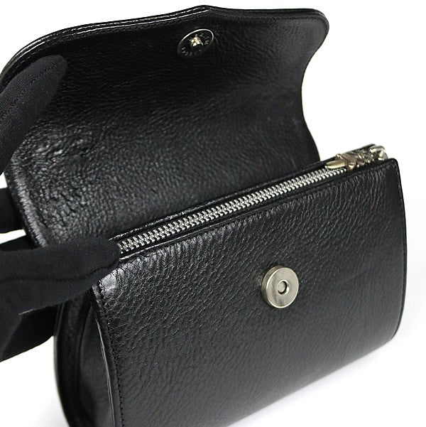 CHROME HEARTS DOG ADAMS BS Flare Leather SV925 Black