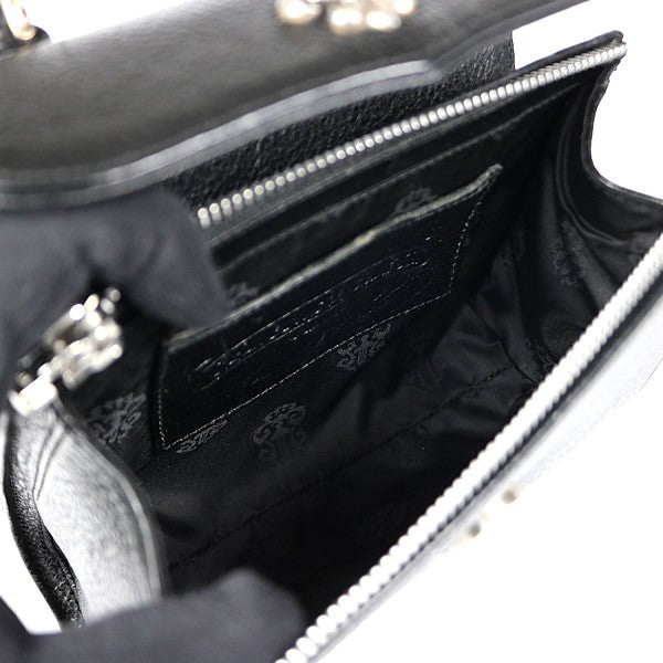 CHROME HEARTS DOG ADAMS BS Flare Leather SV925 Black