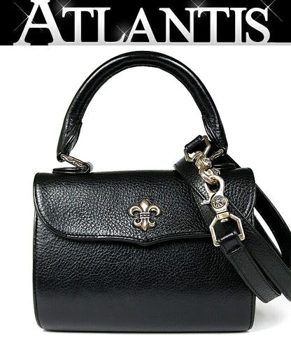 CHROME HEARTS DOG ADAMS BS Flare Leather SV925 Black