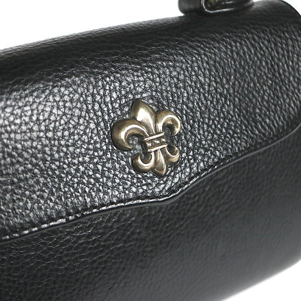 CHROME HEARTS DOG ADAMS BS Flare Leather SV925 Black