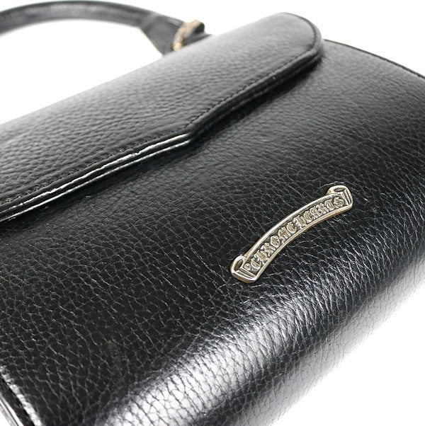 CHROME HEARTS DOG ADAMS BS Flare Leather SV925 Black