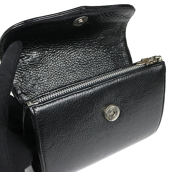 CHROME HEARTS DOG ADAMS BS Flare Leather SV925 Black