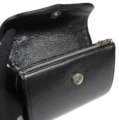 CHROME HEARTS DOG ADAMS BS Flare Leather SV925 Black