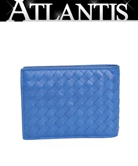 BOTTEGA VENETA Intrecciato Wallet Blue