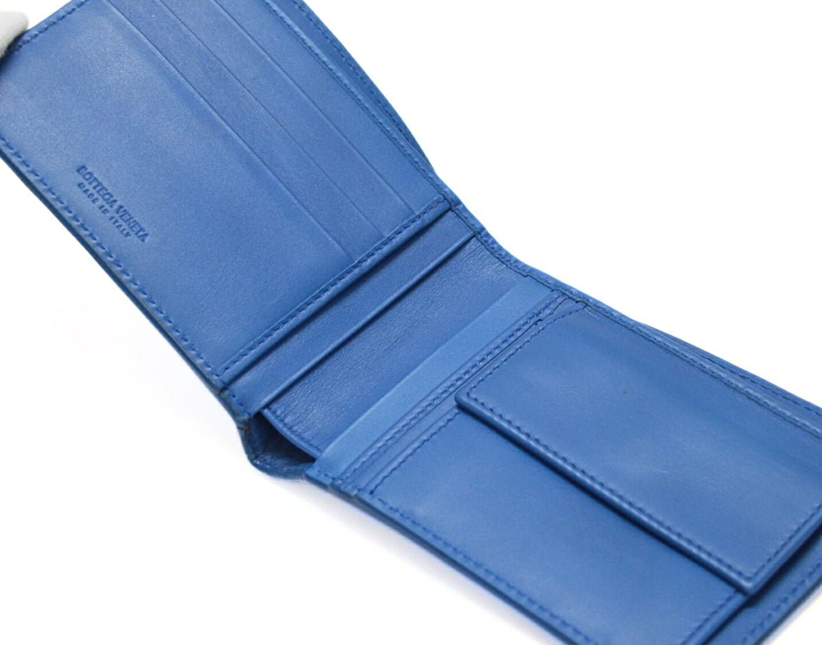 BOTTEGA VENETA Intrecciato Wallet Blue
