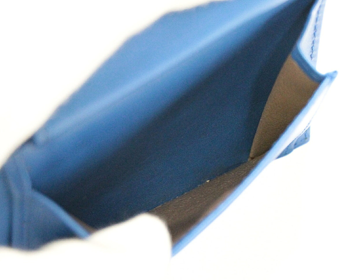 BOTTEGA VENETA Intrecciato Wallet Blue