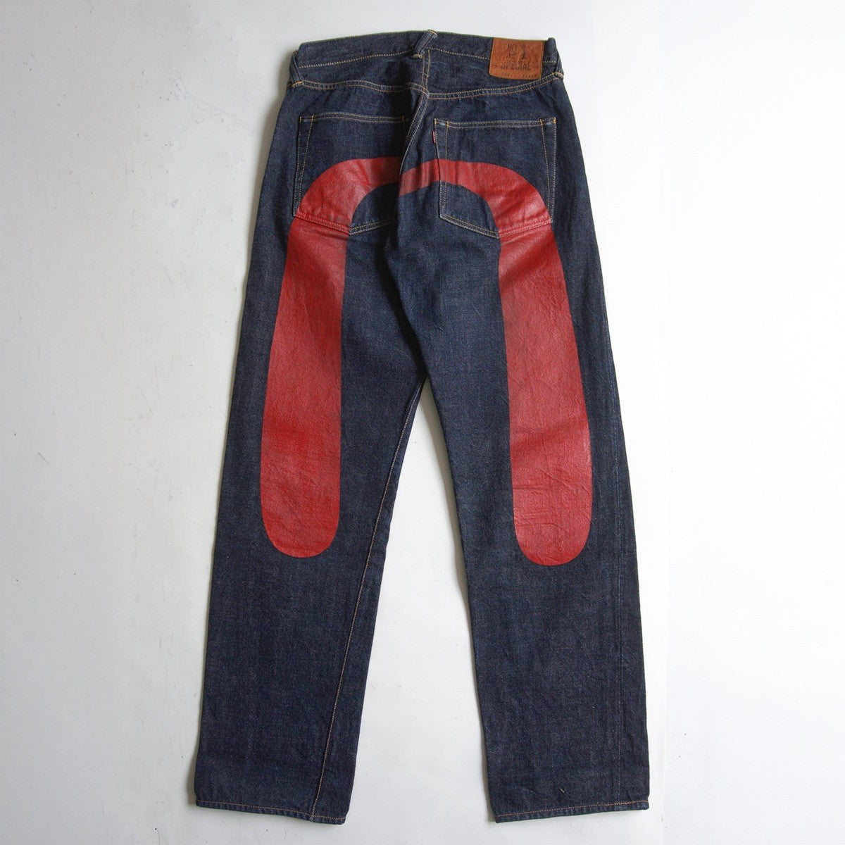 EVISU LOT.2001 Rigid Denim Pants Size 33×35