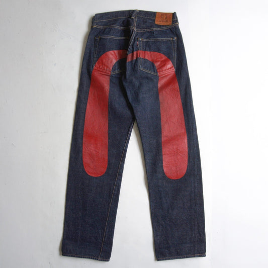 EVISU LOT.2001 Rigid Denim Pants Size 33×35