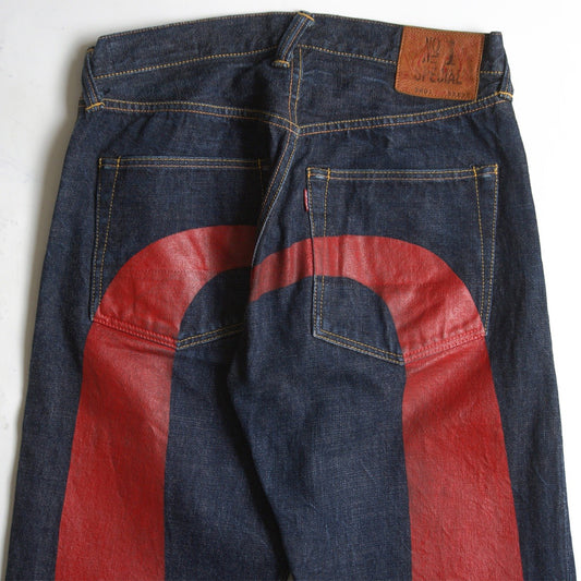 EVISU LOT.2001 Rigid Denim Pants Size 33×35