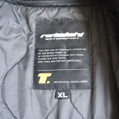 RS TAICHI Signature Leather Rider Jacket RSJ820 Size XL