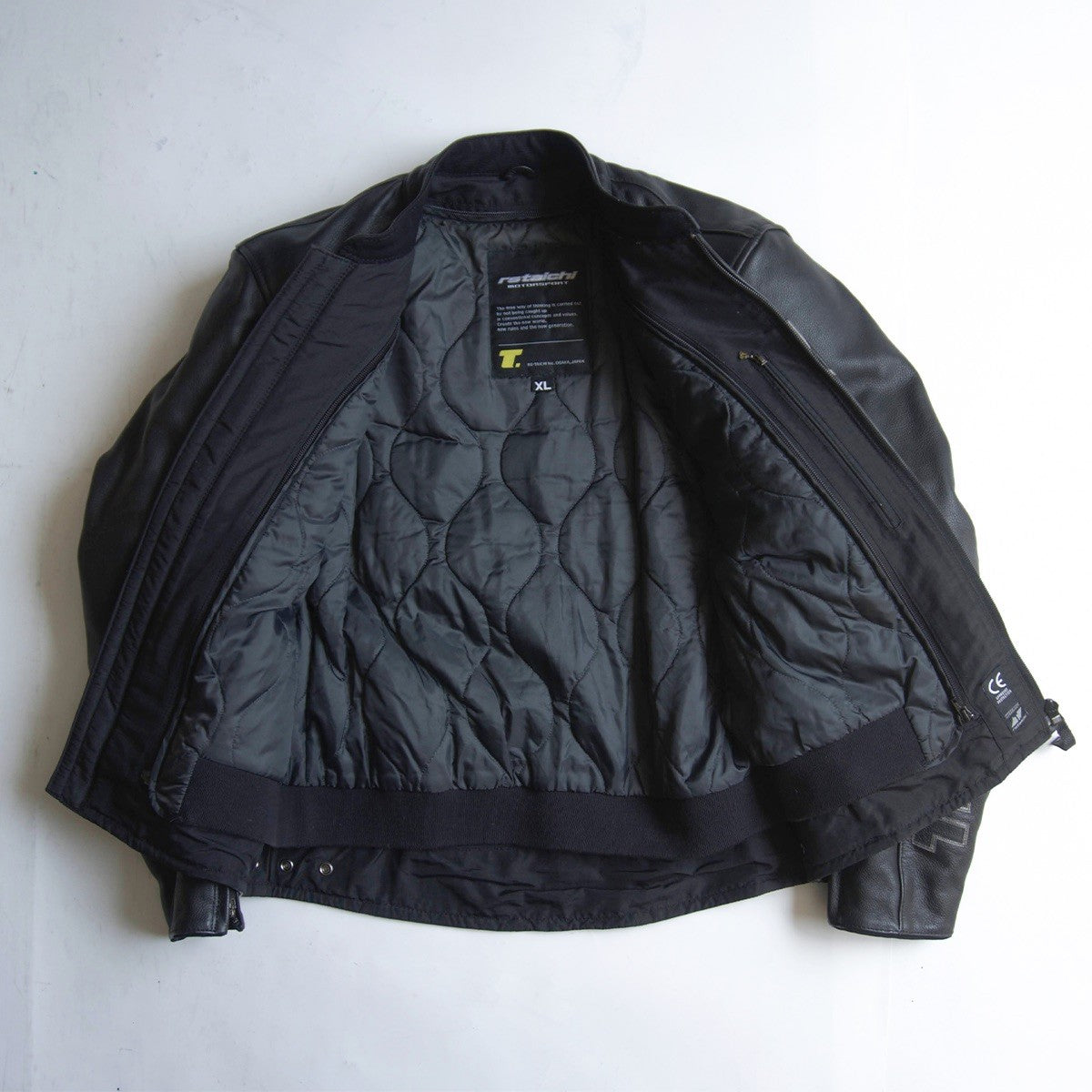RS TAICHI Signature Leather Rider Jacket RSJ820 Size XL