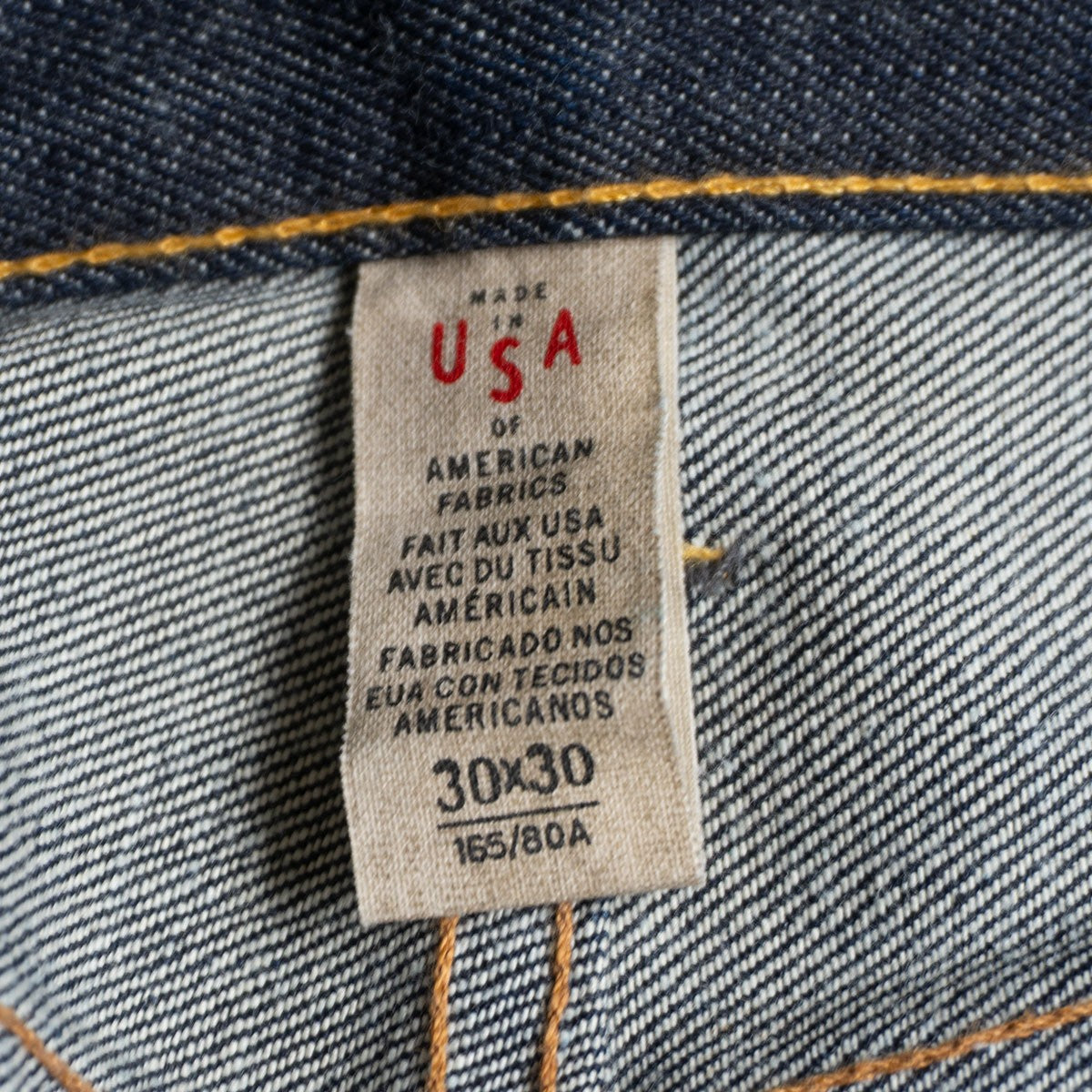 RRL USA Made Straight-Leg Jeans Size 30×30