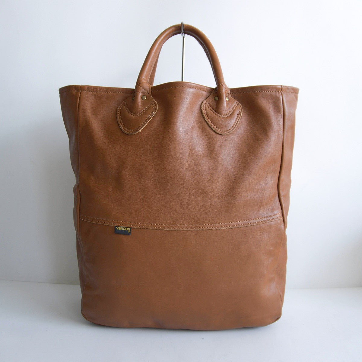 VANSON All Leather Tote Bag Brown Size ONE SIZE