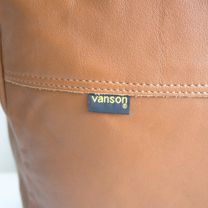 VANSON All Leather Tote Bag Brown Size ONE SIZE