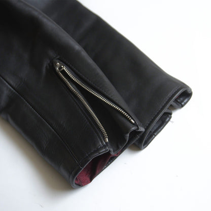 SCHOTT 641XX Single Rider Leather Jacket Black Size S