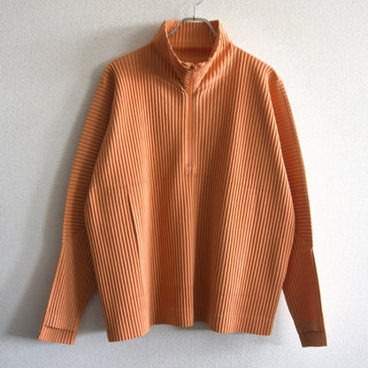 HOMME PLISSE ISSEY MIYAKE Pleated Top Orange Size 3
