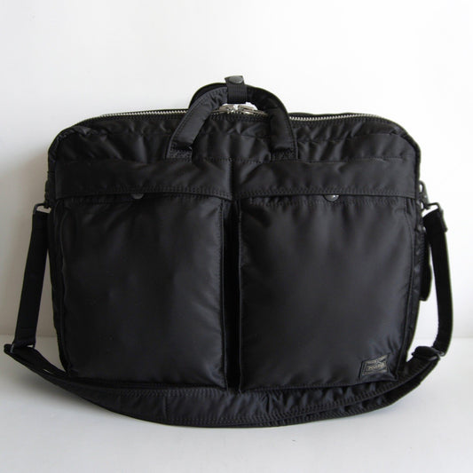 PORTER TANKER 3-Way Briefcase Nylon Black Size ONE SIZE