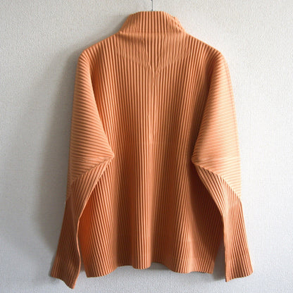 HOMME PLISSE ISSEY MIYAKE Pleated Top Orange Size 3
