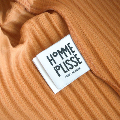 HOMME PLISSE ISSEY MIYAKE Pleated Top Orange Size 3