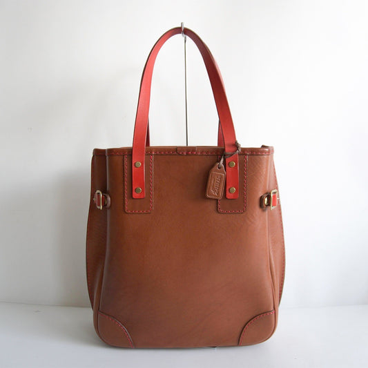 HERZ Radigo Leather Wild Shoulder Tote Brown Size ONE SIZE