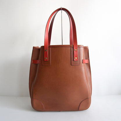 HERZ Radigo Leather Wild Shoulder Tote Brown Size ONE SIZE