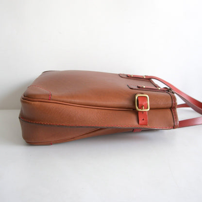 HERZ Radigo Leather Wild Shoulder Tote Brown Size ONE SIZE