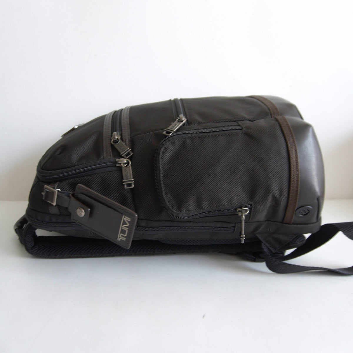 TUMI Alpha Bravo Parrish Backpack Black Brown Size ONE SIZE