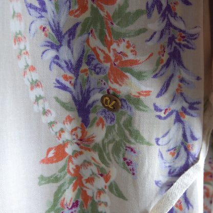 45R Tencel Lei Lei Aloha 908 Ocean Smock Dress Size 2