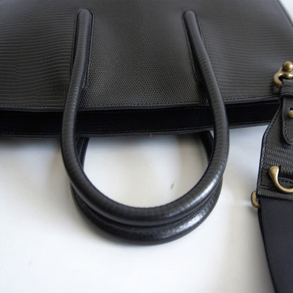 TOFF&LOADSTONE Jolie Black Lizard Embossed Size ONE SIZE