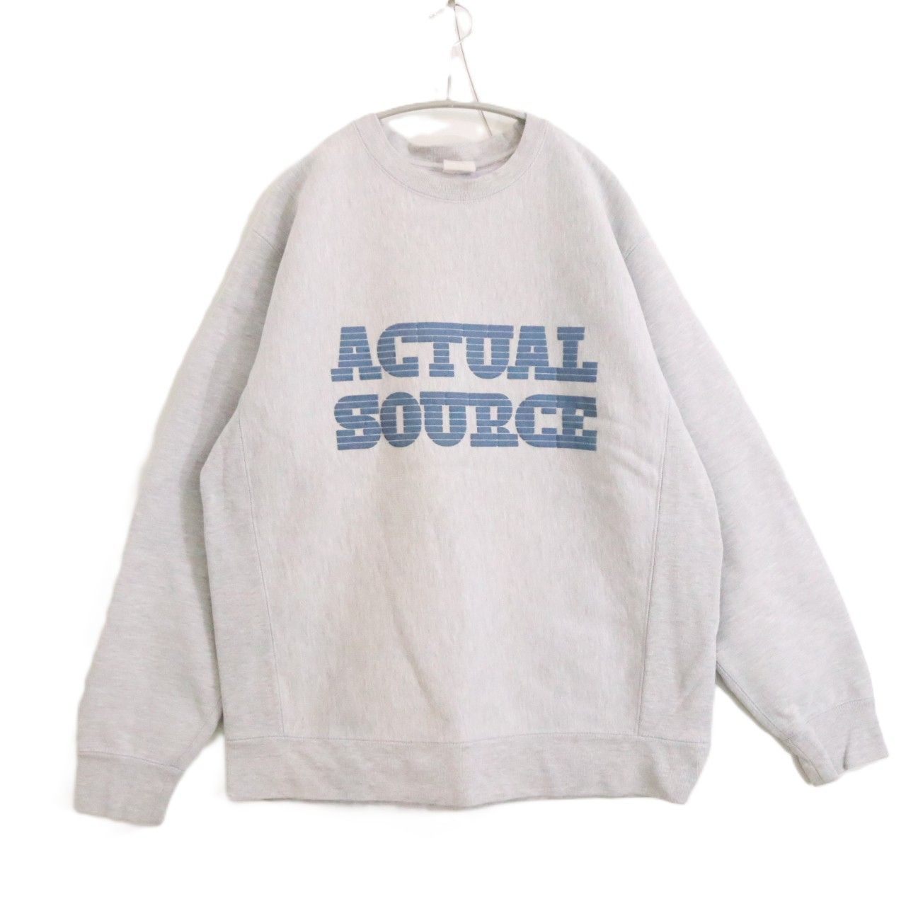 ACTUAL SOURCE 21AW Book Makers Sweatshirt Gray Size L