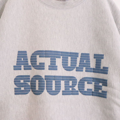 ACTUAL SOURCE 21AW Book Makers Sweatshirt Gray Size L