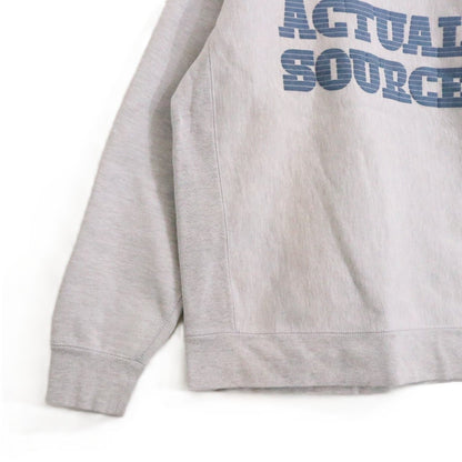 ACTUAL SOURCE 21AW Book Makers Sweatshirt Gray Size L