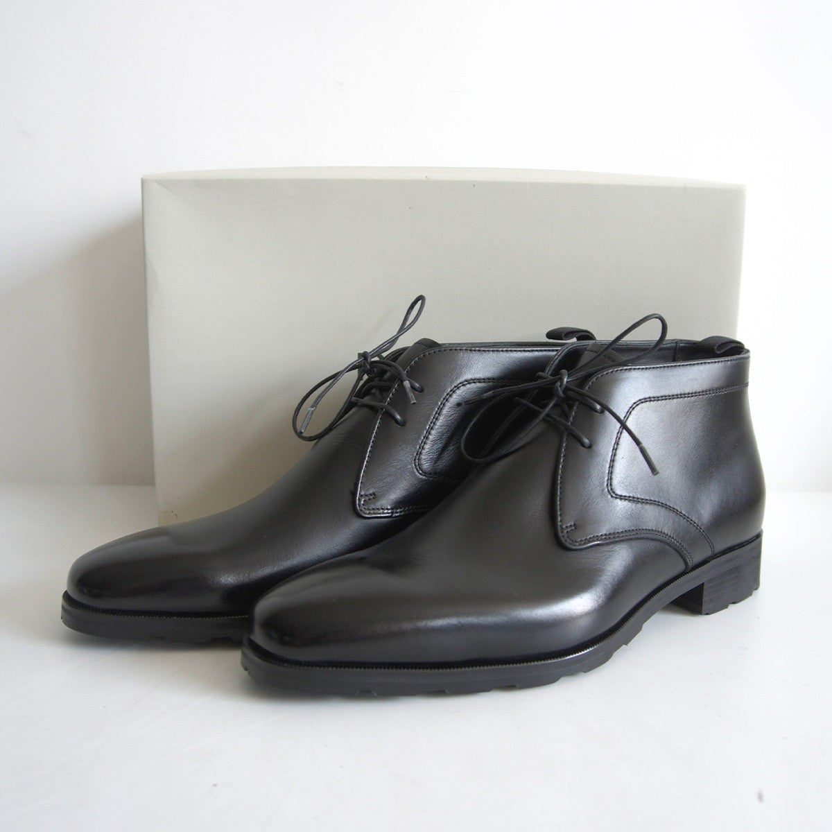 REGAL Gore-Tex Leather Chukka Shoes Black Size 8