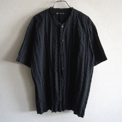 ISSEY MIYAKE MEN Pleated S/S Shirt Black Size M