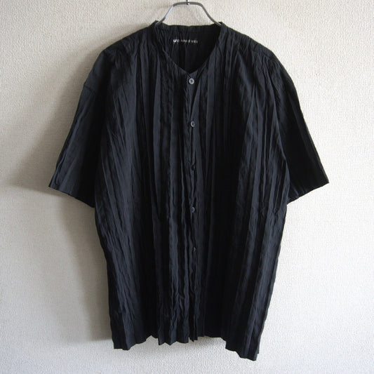 ISSEY MIYAKE MEN Pleated S/S Shirt Black Size M