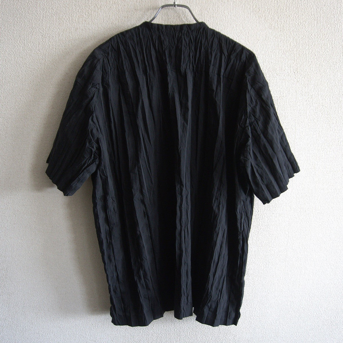 ISSEY MIYAKE MEN Pleated S/S Shirt Black Size M