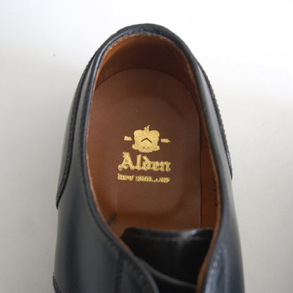 Alden 2161 Straight Tip Cordovan Cap Toe Black Size 8