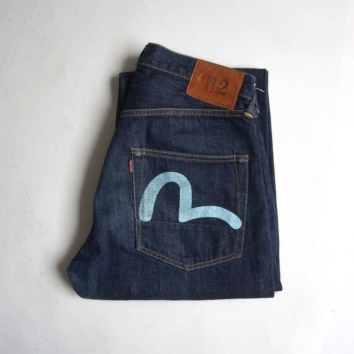 EVISU Lot.2001 Dark Indigo Denim Jeans Size 32×35